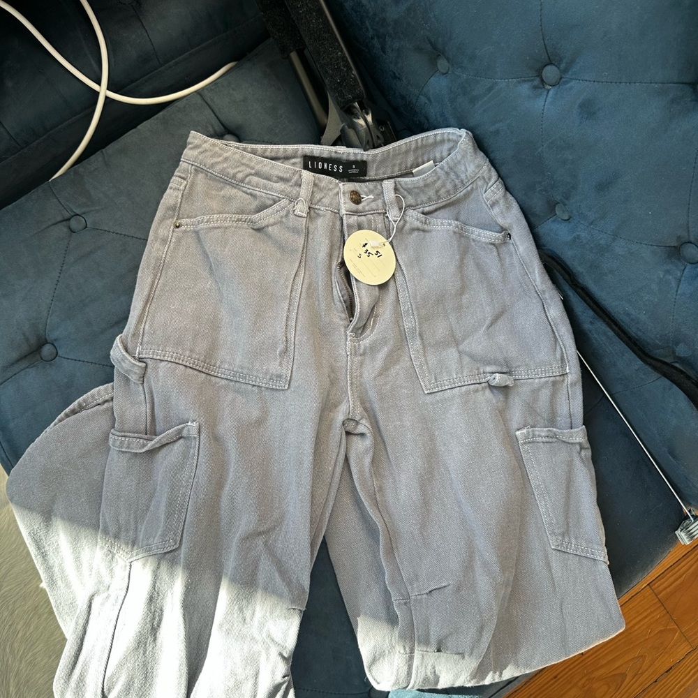 Lioness Gray Cargo Pants